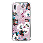 LaCoqueFrançaise Coque Samsung Galaxy A40 anti-choc souple angles renforcés transparente Motif Fleurs parme