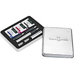 FABER-CASTELL FABER-CASTELL Kit de calligraphie GRIP 2011, argent