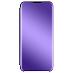 Avizar Housse Xiaomi Redmi Note 10 Pro Clapet translucide Miroir Support Vidéo violet