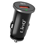 LinQ Chargeur Allume-Cigare Voiture Charge Rapide 3A Quick Charge 3.0 Noir