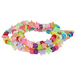 Avizar Bijou Téléphone Bracelet Perles et Étoiles 110cm Collection Summer Multicolore