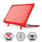 Avizar Coque Macbook Pro 13'' 2020 Protection Intégrale Rigide Contour Souple Rouge