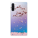 Evetane Coque Samsung Galaxy Note 10 360 intégrale transparente Motif Chute De Fleurs Tendance
