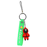 Avizar Porte-clé Dragonne Figurine Série Coréenne Squid Game Bracelet Silicone Vert