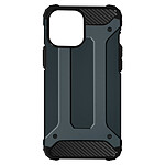 Avizar Coque pour iPhone 13 Design Relief Bi-matière Anti-chute Defender II Bleu