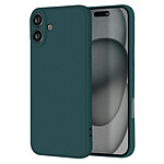 Avizar Coque pour iPhone 16 Silicone Finition Mate Soft Touch Vert Foncé