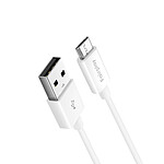 Fairplay Câble de Charge USB vers Micro-USB 1 Mètres Charge + Synchro  Blanc