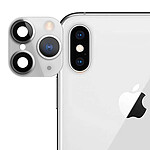 Avizar Faux Appareil Photo pour iPhone 11 Pro Autocollant Protège Caméra en Verre Blanc