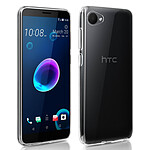 Avizar Coque HTC Desire 12 Silicone Souple et Film Ecran Verre Trempé 9H Transparent