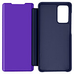 Avizar Housse Galaxy A52 et A52s Clapet translucide Miroir Support Vidéo violet