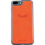 Façonnable Coque pour iPhone 6 Plus/6S Plus/7 Plus/8 Plus Rigide French Riviera Orange