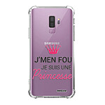 Evetane Coque Samsung Galaxy S9 Plus anti-choc souple angles renforcés transparente Motif Je suis une princesse