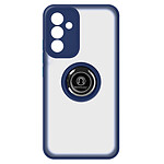 Avizar Coque pour Samsung Galaxy A13 5G Bi-matière Bague Métallique Support Vidéo Bleu