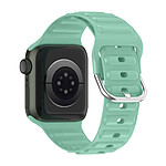 Avizar Bracelet pour Apple Watch 49mm et 45mm et 44mm et 42mm Silicone Ajustable Turquoise