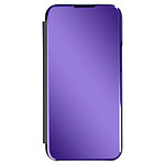 Avizar Étui Clear View iPhone 13 Mini avec Clapet Miroir Support Vidéo violet