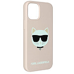 Karl Lagerfeld Coque pour iPhone 12 Mini Design Choupette IKONIK Soft-touch  Rose