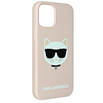 KARL LAGERFELD Coque pour iPhone 12 Mini Design Choupette IKONIK Soft-touch Rose