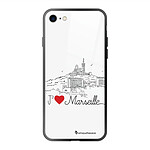 LaCoqueFrançaise Coque iPhone 7/8/ iPhone SE 2020/ 2022 Coque Soft Touch Glossy J'aime Marseille Design