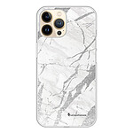 LaCoqueFrançaise Coque iPhone 13 Pro silicone transparente Motif Marbre gris ultra resistant