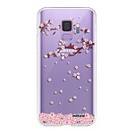 Evetane Coque Samsung Galaxy S9 360 intégrale transparente Motif Chute De Fleurs Tendance