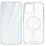 Case mate Coque MagSafe pour iPhone 15 et Verre Trempé Dureté 9H Transparent
