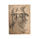 Le Hobbit - Impression Art Print Portrait of Gandalf the Grey 21 x 28 cm