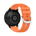 Avizar Bracelet pour Samsung Galaxy Watch Active 2 40mm Silicone Texturé Orange