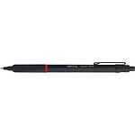 ROTRING Stylo bille Rétractable rapid PRO NOIR Mat Pointe M Encre Bleue