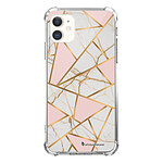LaCoqueFrançaise Coque iPhone 11 anti-choc souple angles renforcés transparente Motif Marbre Rose