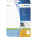 HERMA Etiquettes PREMIUM, 25 Feuilles A4 70 x 36 mm, blanc