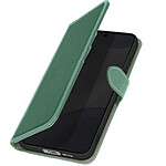 Avizar Étui Cuir pour Samsung Galaxy S24 FE Portefeuille Anti-RFID Support Vert Foncé