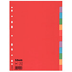 ESSELTE Jeu Intercalaire carton 160g A4 12 touches multicolores x 10