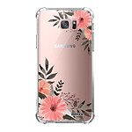 Evetane Coque Samsung Galaxy S7 Edge anti-choc souple angles renforcés transparente Motif Fleurs roses