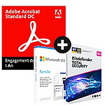Pack Acrobat Standard DC + Microsoft Office 365 Famille - Licence 1 an - 1 utilisateur - A télécharger