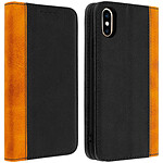 Avizar Etui folio Noir Éco-cuir pour Apple iPhone X , Apple iPhone XS