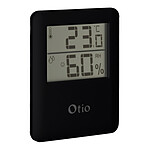 Otio - Thermomètre hygromètre digital intérieur noir