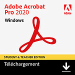 Adobe Acrobat Pro 2020 - EDUCATION - Licence perpétuelle - 2 PC - A télécharger