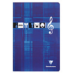 CLAIREFONTAINE Cahier de musique A4 21x29,7cm 48 pages 90g rouge ou bleu