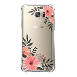 Evetane Coque Samsung Galaxy S7 anti-choc souple angles renforcés transparente Motif Fleurs roses