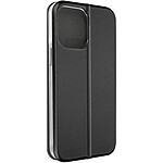 Avizar Housse pour iPhone 14 Pro Max Clapet Porte-carte Support Vidéo Design élégant  Noir