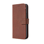 DECODED Folio en cuir Detachable pour Iphone 12 mini marron compatible MagSafe