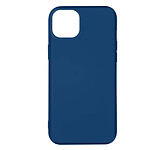 Avizar Coque pour iPhone 14 Silicone Semi-rigide Finition Soft-touch Fine  bleu