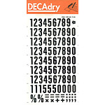 DECADRY Chiffres Transferts (1 Feuille) DD71F 15 mm Noir