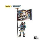 Warhammer 40k - Figurine 1/18 Astra Militarum Tempestus Scions Command Squad 55th Kappic Eagles Banner Bearer