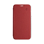 BEETLECASE Étui pour iPhone 12/iPhone 12 Pro Folio Premium en Cuir avec Dos en Cristal Rouge