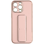 Avizar Coque pour iPhone 14 Pro Max Silicone flashy Béquille pliable Système magnétique  Rose