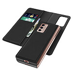 Avizar Coque pour Samsung Z Fold 2 Clapet Magnétique Détachable Portefeuille Noir