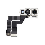 Clappio Caméra Avant pour iPhone 14 Pro Max Module Capteur Photo et Nappe de Connexion