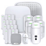 Ajax - Alarme maison sans fil Hub 2 Plus - Kit 6 - Blanc