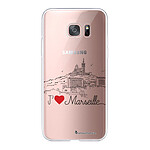 LaCoqueFrançaise Coque Samsung Galaxy S7 Edge 360 intégrale transparente Motif J'aime Marseille Tendance